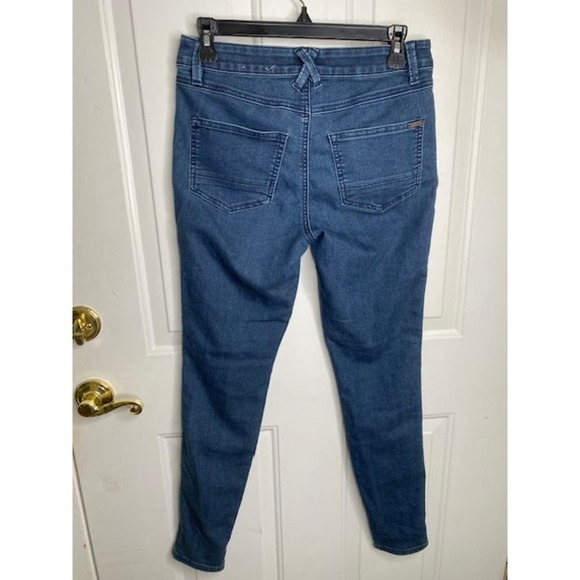 PrAna Oday Jean Womens Indigo Fitted Skinny Blue Jeans sz 4R Denim - Picture 3 of 5